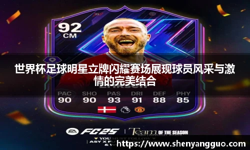 世界杯足球明星立牌闪耀赛场展现球员风采与激情的完美结合